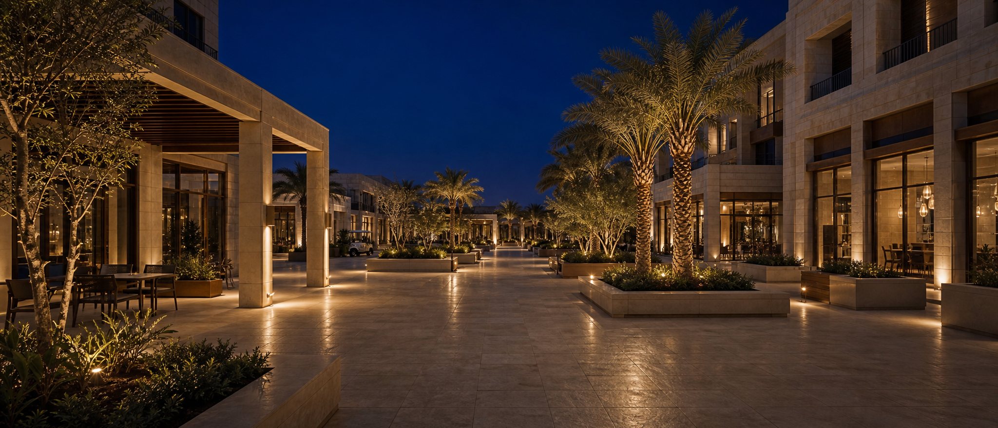 Carefully managed community plaza in Baghdad
