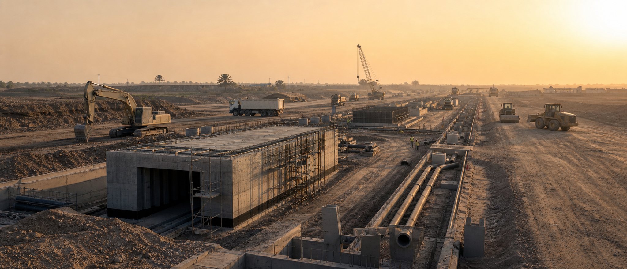 Major civil construction and infrastructure works in Iraq