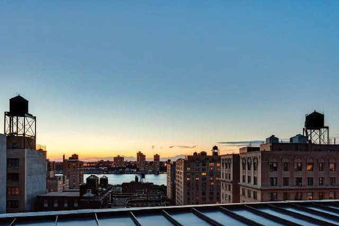 Rooftop view from the Arthouse Hotel over Manhattan