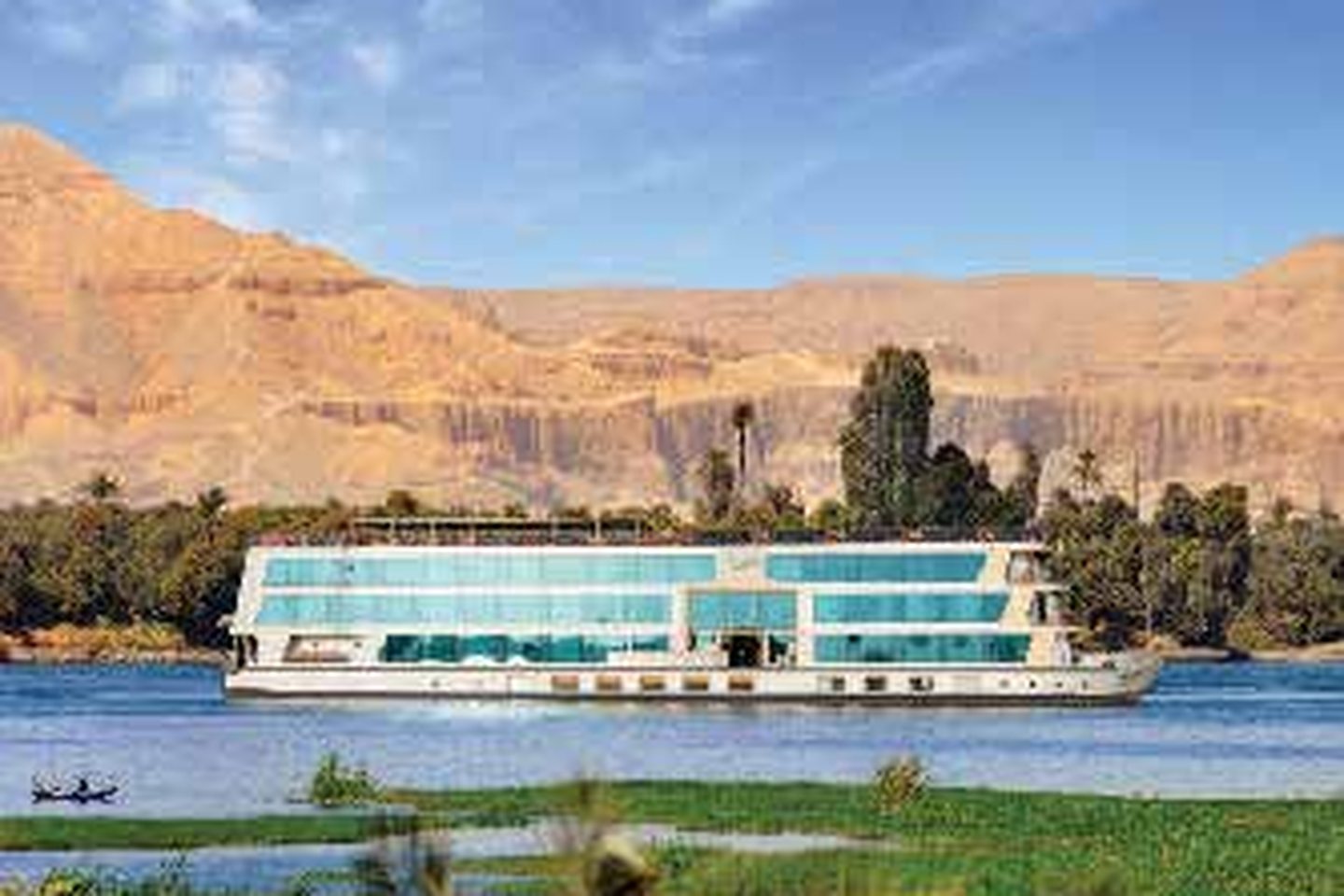 Amwaj Nile Cruise vessel on the Nile