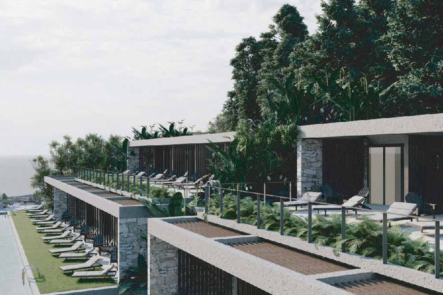Terraces and pools at LIU Resort Bodrum