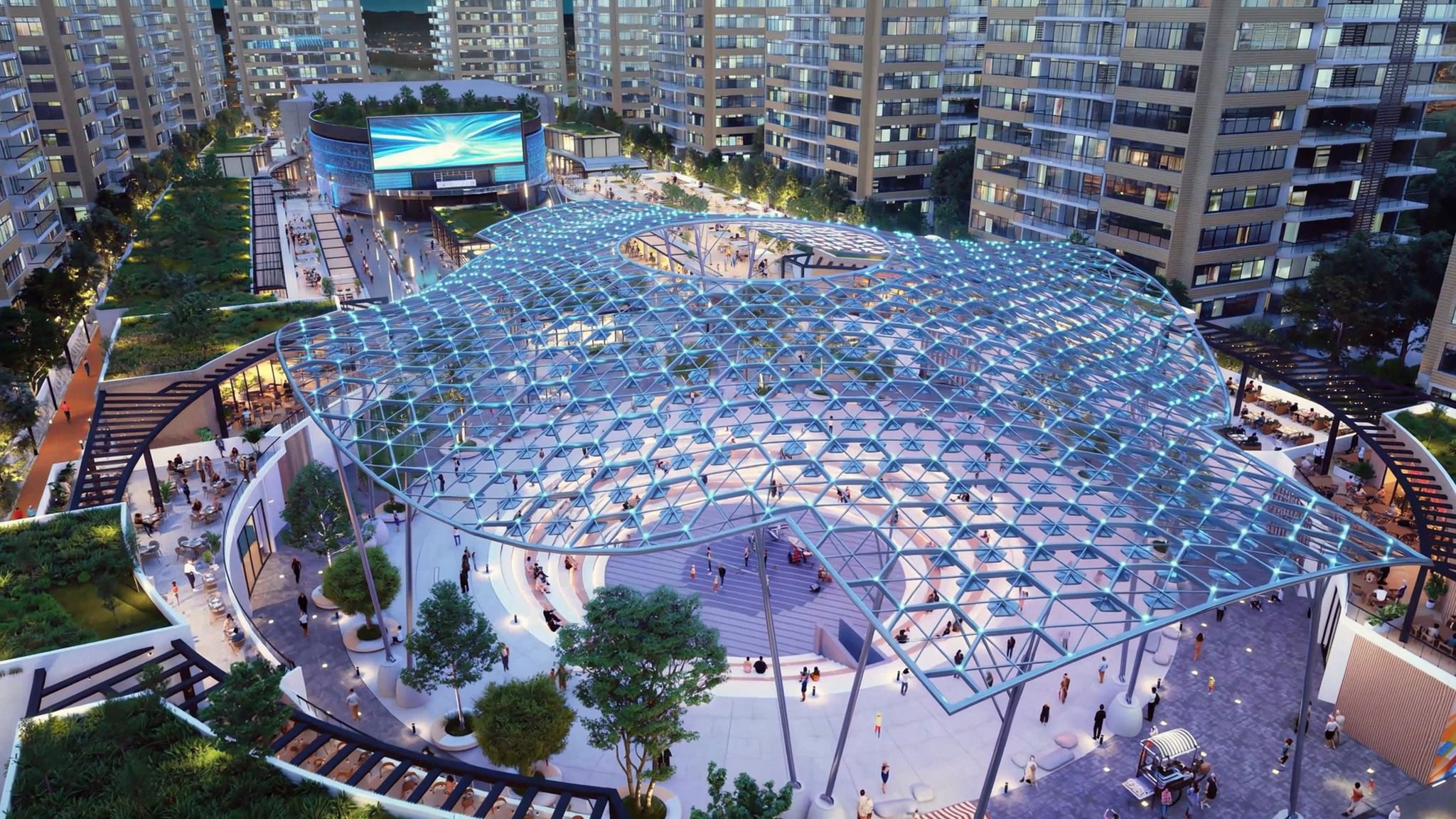 Baghdad Boulevard central plaza